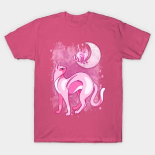 Pink Cat Mood T-Shirt